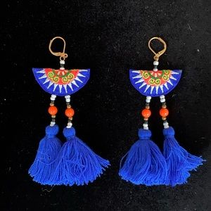 Shashi Camille Earrings, Blue